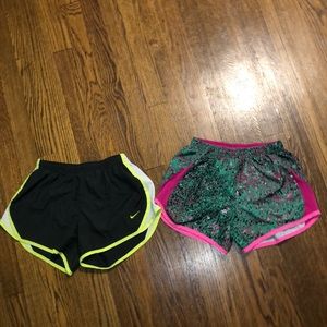 2 pairs of kids nike shorts